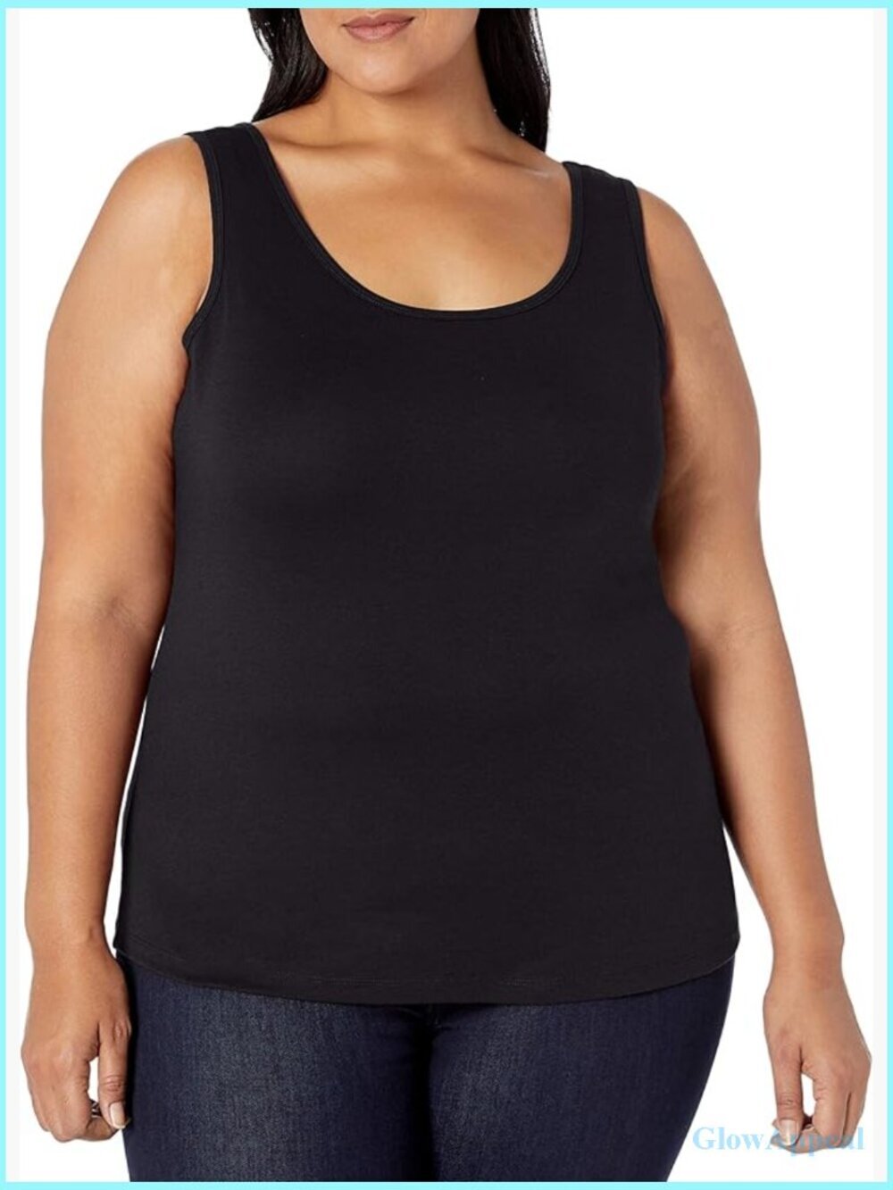 Plus Size Slim Fit Scoop Neck Tank Top Multipack - Picture 1 of 4